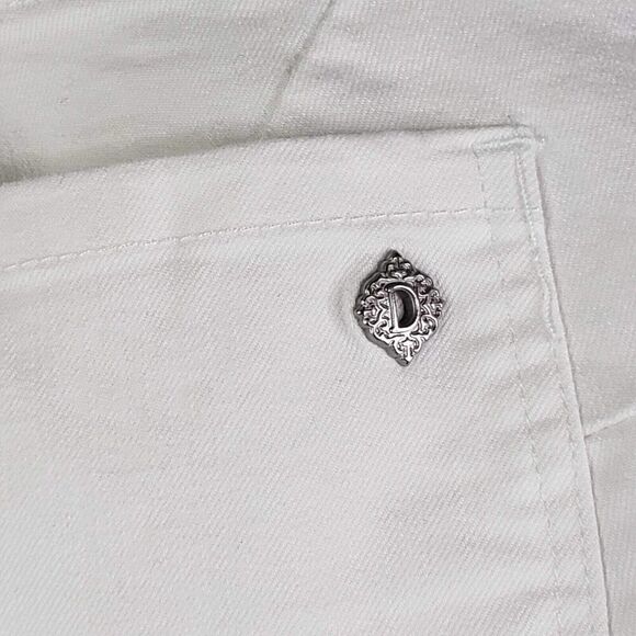 Democracy Jeans Womens Plus Size 24 W Ab Solution White Straight High Rise New - Picture 7 of 12